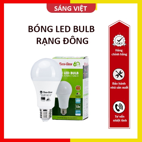 Bóng đèn led bulb 12W Rạng Đông (Trắng)