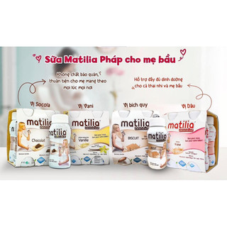 SỮA BẦU MATILIA PHÁP đủ vị (LỐC 4 CHAI X 200ML)