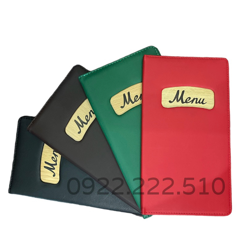 CUỐN BÌA MENU BÌA DA 10-20 LÁ