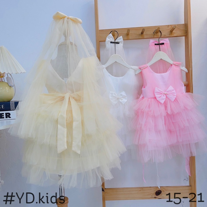 Váy công chúa cô dâu cho bé