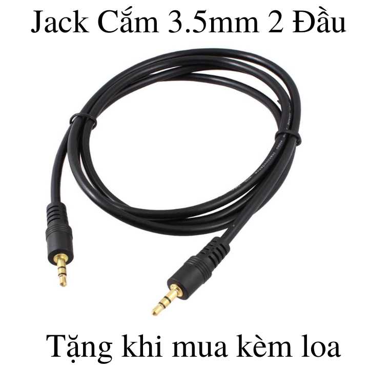 Dây jack cắm 2 đầu 3.5mm - Sản phẩm được tặng khi mua kèm loa bluetooth