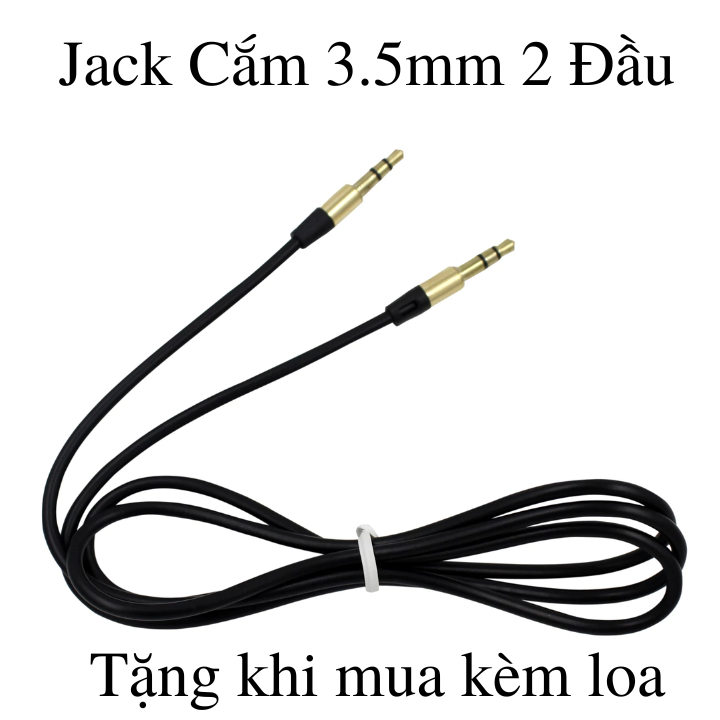 Dây jack cắm 2 đầu 3.5mm - Sản phẩm được tặng khi mua kèm loa bluetooth