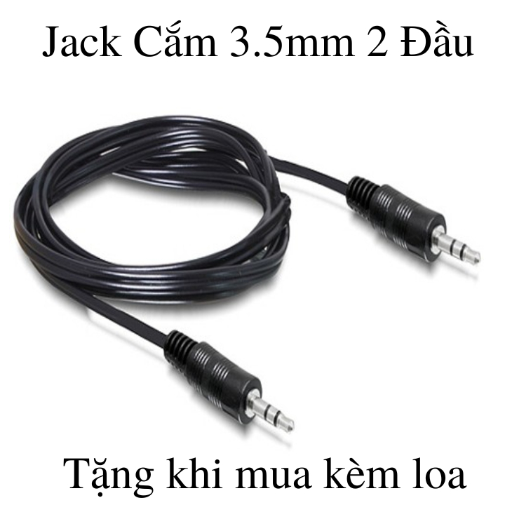Dây jack cắm 2 đầu 3.5mm - Sản phẩm được tặng khi mua kèm loa bluetooth