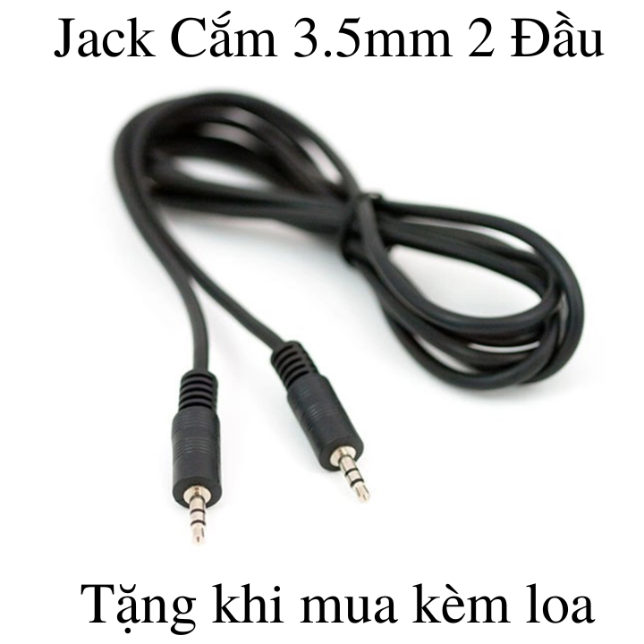 Dây jack cắm 2 đầu 3.5mm - Sản phẩm được tặng khi mua kèm loa bluetooth