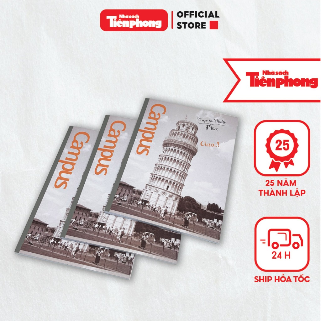 Vở kẻ ngang CAMPUS 120 trang Landscape chính hãng nhà sách Tiền Phong phân phối - 2435