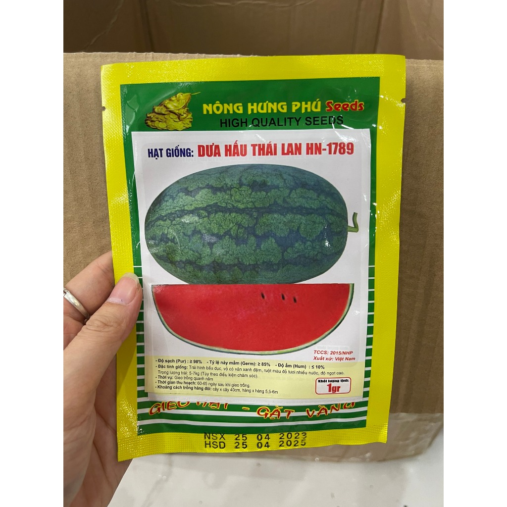 Hạt giống Dưa hấu F1 1gram hàng chính hãng công ty đóng gói