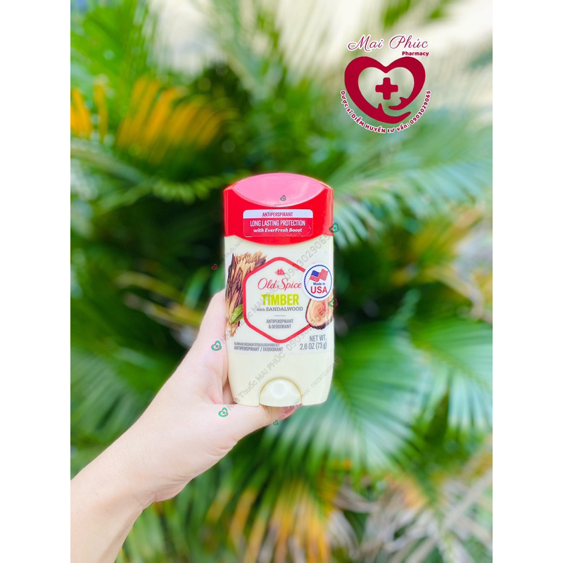 Sáp Khử Mùi & Ngăn Tiết Mồ Hôi Old Spice Hương Timber 73g