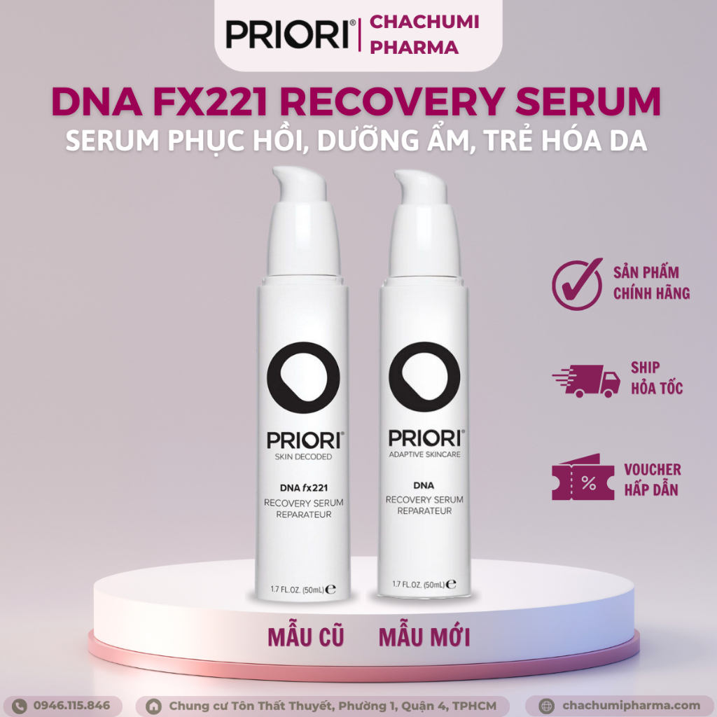 Priori DNA Fx221 Recovery Serum - Serum phục hồi, dưỡng ẩm, trẻ hóa da 50ml