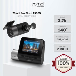 Camera hành trình 70mai Pro Plus+ A500s quay trước sau ,quốc tế chính hãng độ phân giải siêu cao 1944p