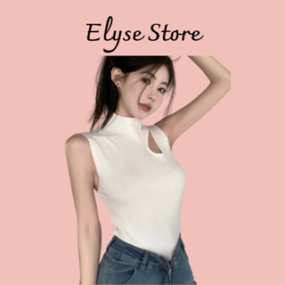    Xả kho  Áo len sát nách cổ 3 phân Áo len body ba lỗ khoét vai cổ cao sang chảnh áo mặc trong blazer nhiều màu P1-N 