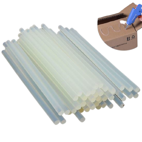 Keo nến nhỏ silicon dành cho súng bắn keo 20w size 7mm - Que keo nến trong suốt 28cm có thể hơ lửa làm hoa kẽm nhung