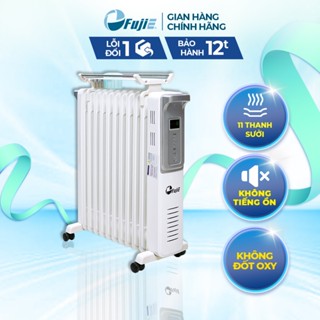 Máy sưởi dầu nhập khẩu FujiE OFR4411 máy sưởi ấm không khô da - không đốt oxy - 11 thanh sưởi
