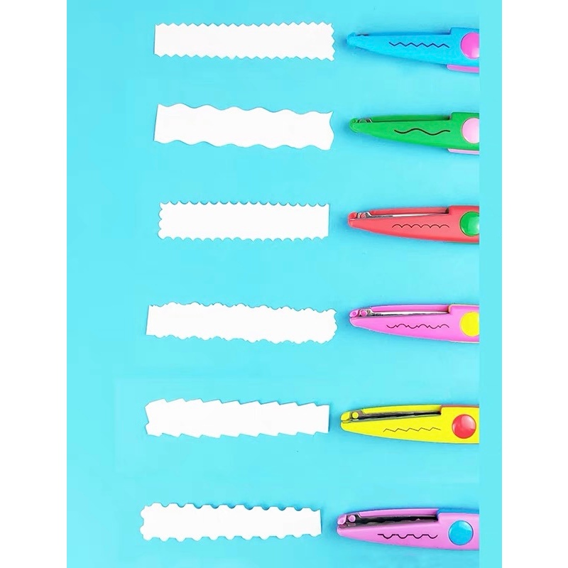 Kéo răng cưa cắt giấy viền sóng, trang trí, kéo thủ công cho bé nhiều kiểu