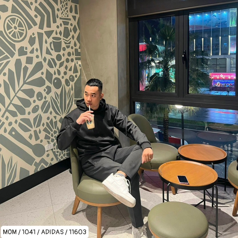 Áo hoodie thu đông có hoạ tiết in logo đơn giản hai màu đen xám thời trang nam nữ phong cách giới trẻ size s đến xl