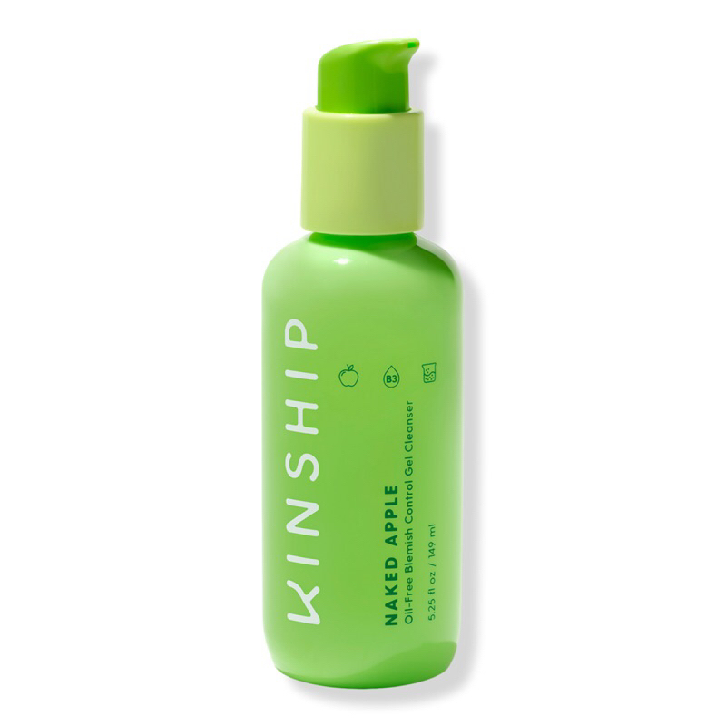 Sữa rửa mặt ngừa mụn và làm sạch lỗ chân lông Kinship Naked Apple Niacinamide Deep Pore Gel Cleanser