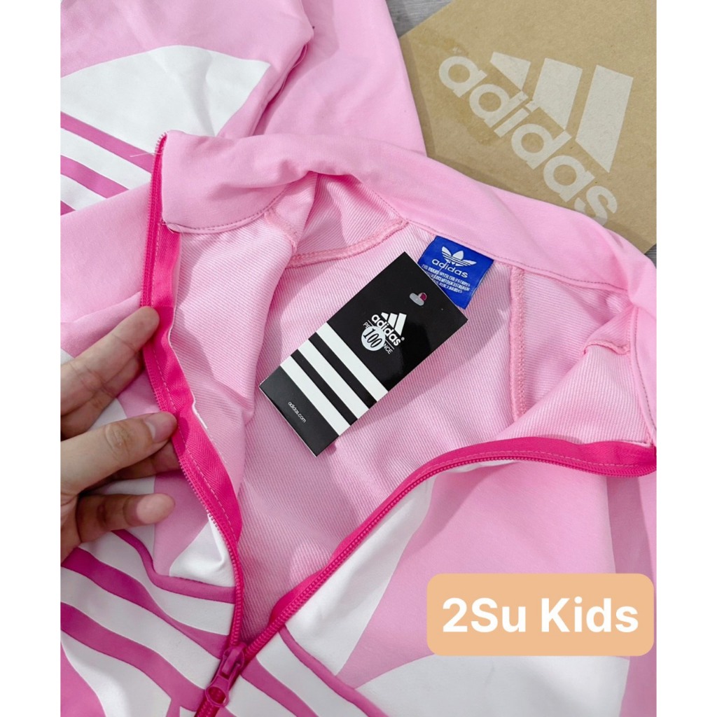 Bộ adidas hồng bé gái-S006