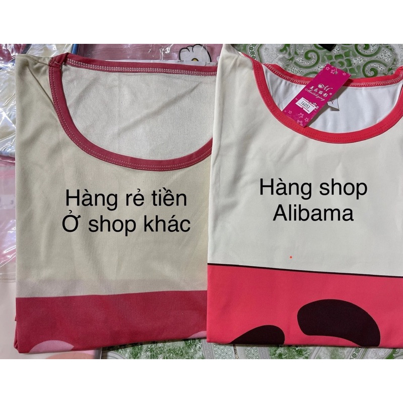 Đầm mặc nhà hoạ tiết hoạt hình dễ thương thun 4 chiều, Bigsize đến 100kg . Ship hoả tốc trong 30 phút