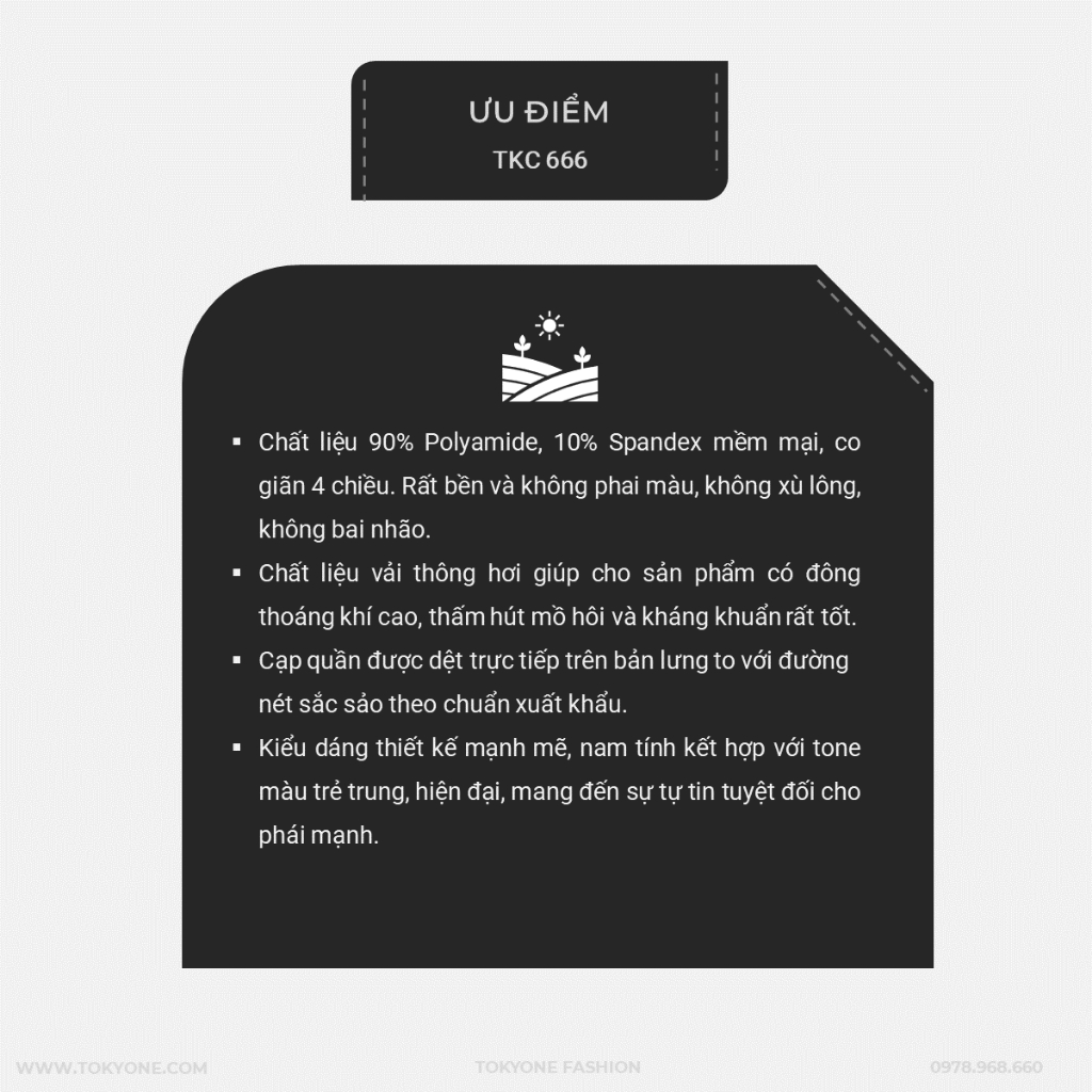 Quần Lót Nam Thông Hơi TOKYONE, thoáng khí, thấm hút mồ hôi, kháng khuẩn vượt trội.