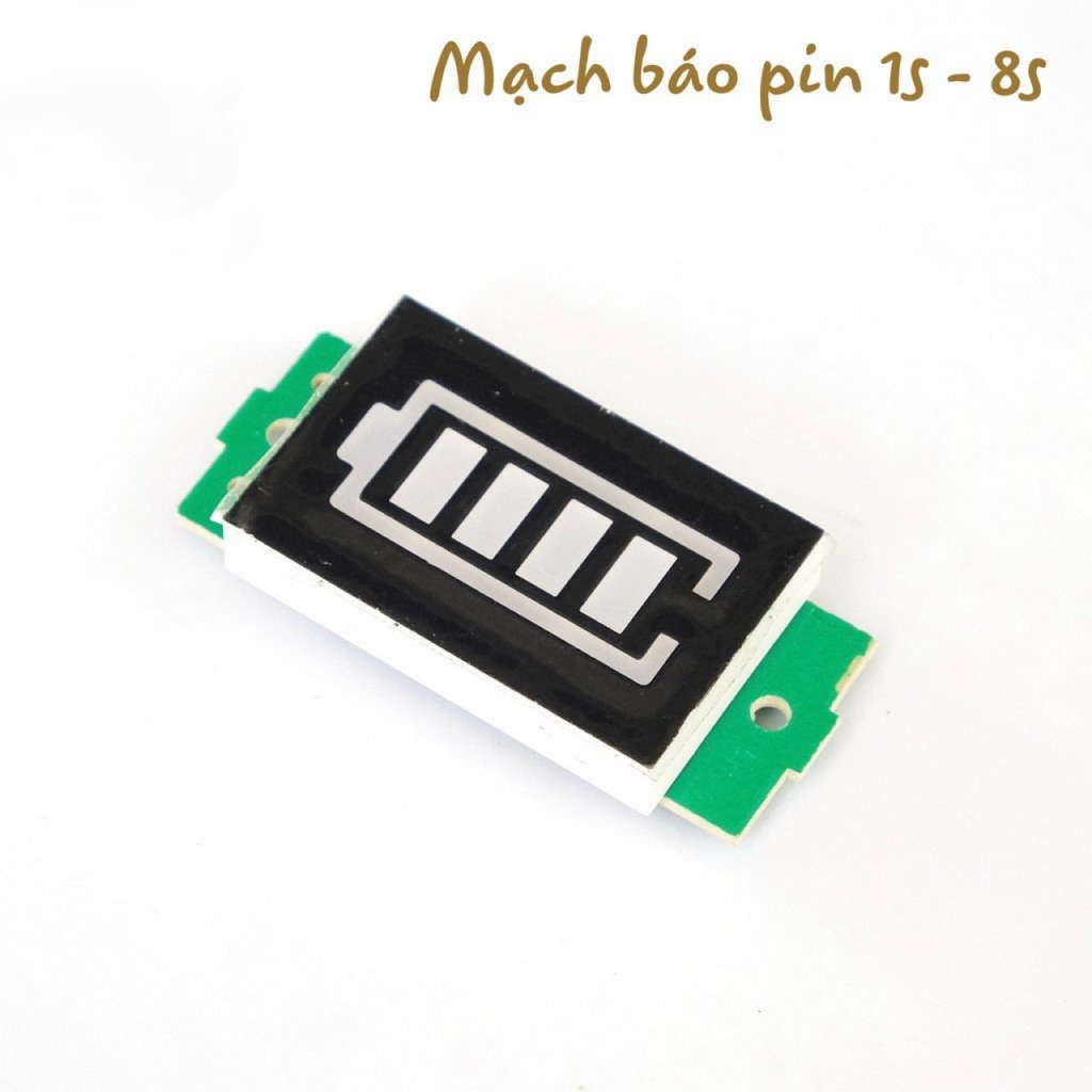 Mạch báo dung lượng pin Lithium ion 1S - 8S DC 3.7 - 29.6V