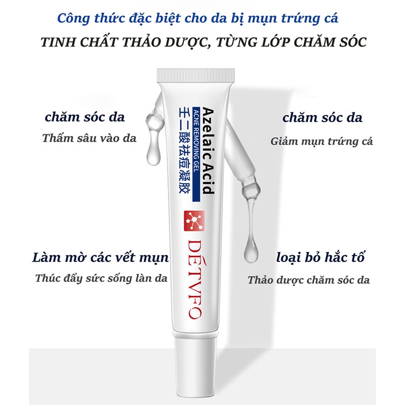 Kem chấm mụn Gel 20g giảm mụn, giảm thâm ngăn mụn tái phát, kem bôi mụn làm mờ thâm mụn