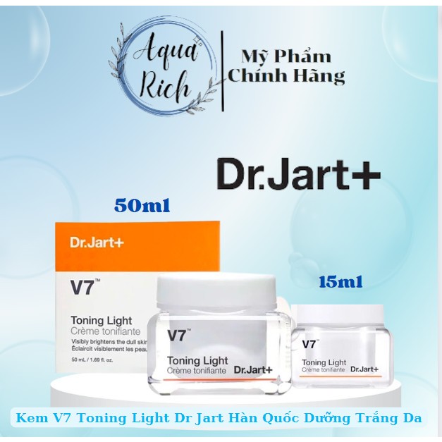 [Mẫu Mới] Kem Mặt V7 Toning Bright Dr.Jart+ Full size 50ml Mini Size 15ml - Kem Mặt V7 Toning Dr.Jart