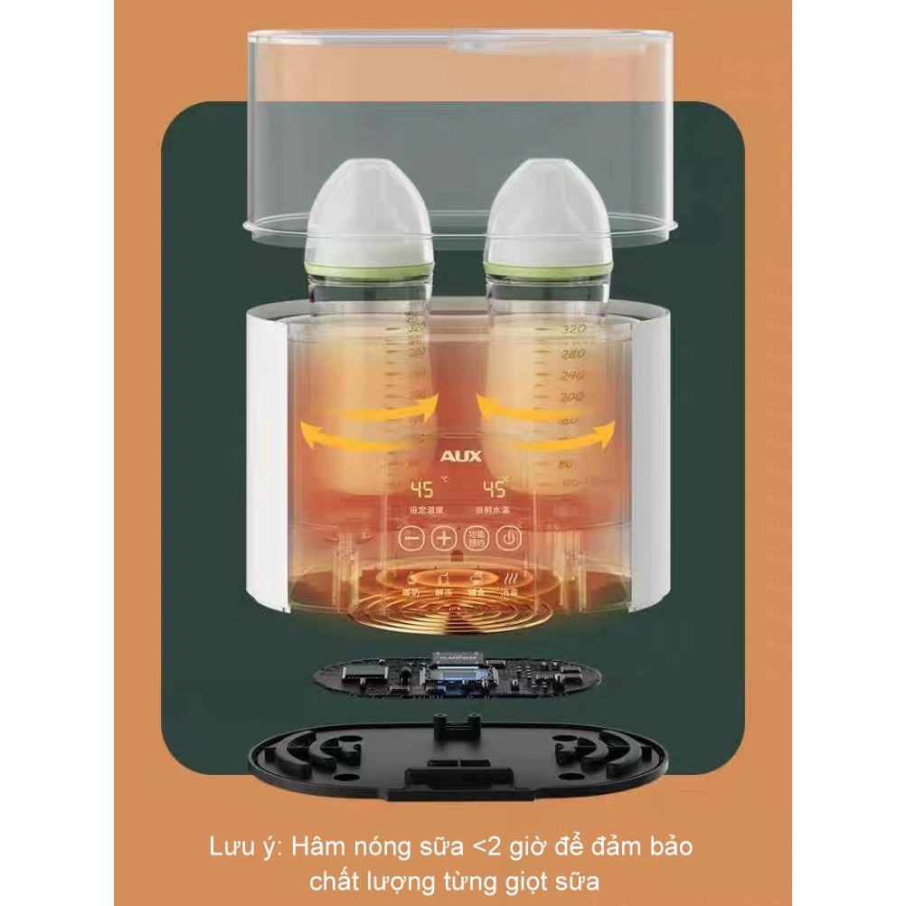 Máy Hâm Sữa Cầm Tay Tiệt Trùng Bình Sữa Bằng Tia UV 4in1 Màn Hình Led Cảm Ứng Máy Tiệt Trùng Rã Đông Hâm Nóng Thức Ăn