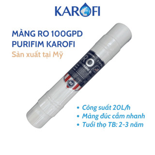 LÕI LỌC NƯỚC SỐ 4 - MÀNG RO PURIFIM KAROFI USA 100 GDP - Màng RO đúc Mỹ