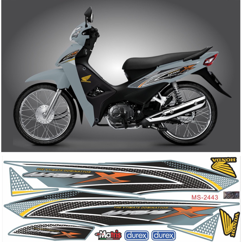 Tem rời Wave X 110 nhìu màu hàng chuẩn 3 lớp ( Decal Hải Hằng )