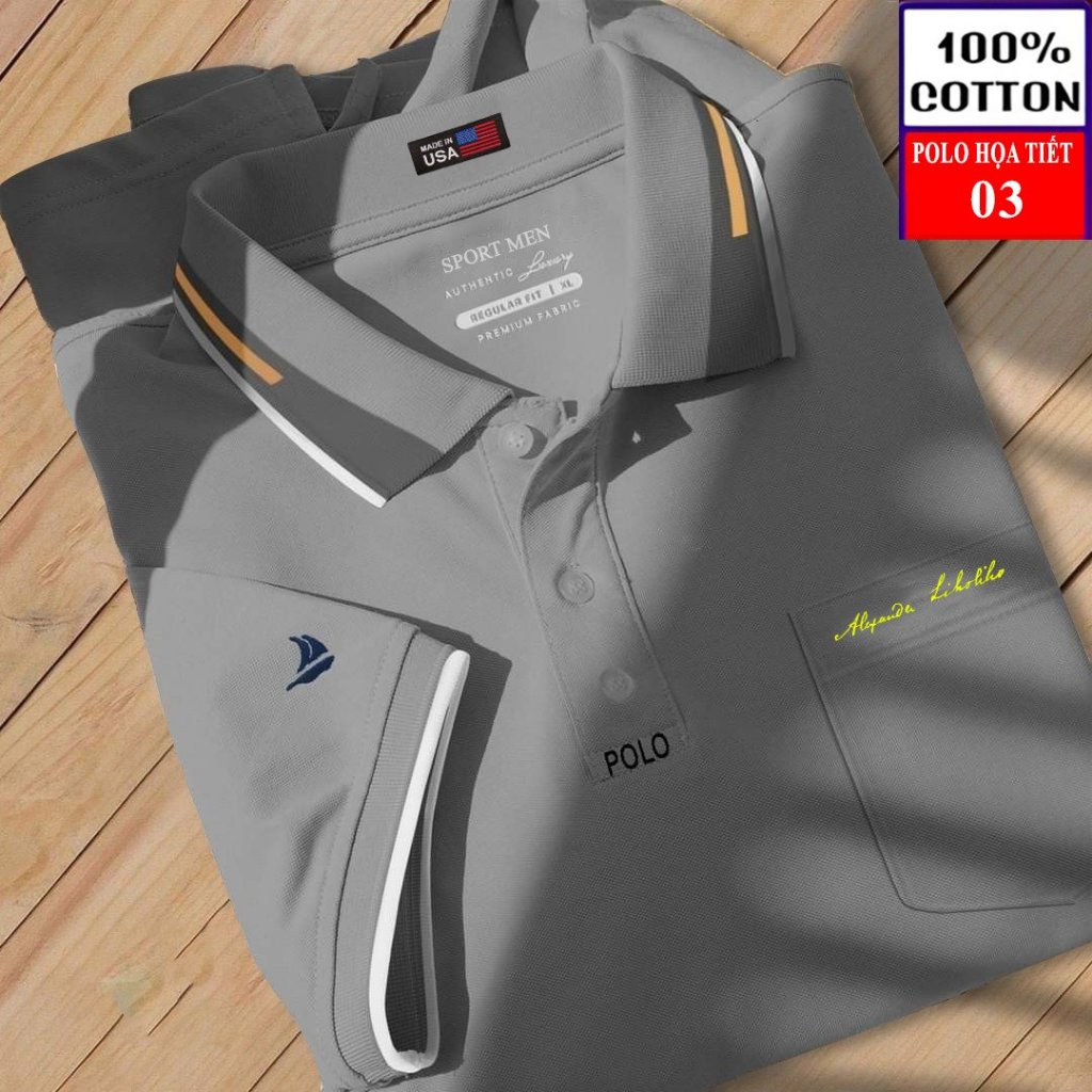 Mẫu 36 , Áo PoLo Họa Tiết Hoa Văn Tay Ngắn In Hình Phong Cách Mỹ , Chất Liệu Vải Mát , Thời Trang Mùa Hè Dành Cho Nam