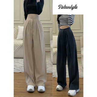 Quần ống rộng nữ xếp ly chất GOLD - Retrostyle - Quansuongly388_P2K8