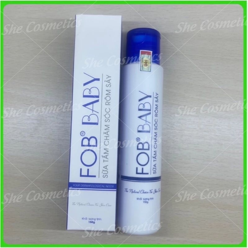 Sữa Tắm Gội FOB Baby 150g - Ngừa Rôm Sảy, Mẩn Ngứa, Chàm Sữa