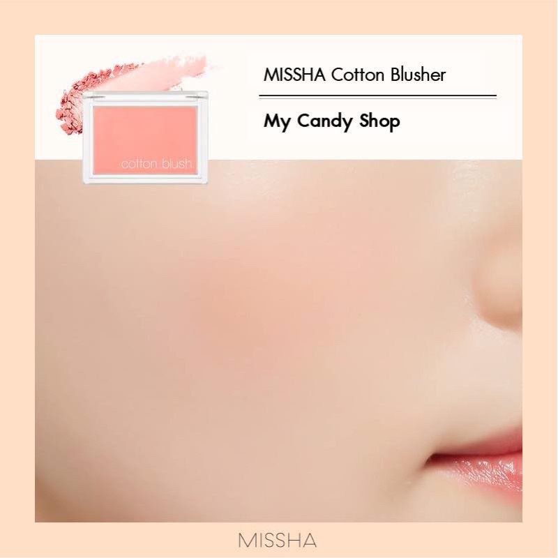 Phấn Má Hồng Mỏng Mịn Missha Cotton Blush 4g