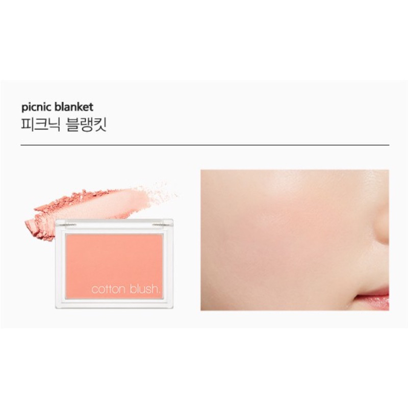 Phấn Má Hồng Mỏng Mịn Missha Cotton Blush 4g