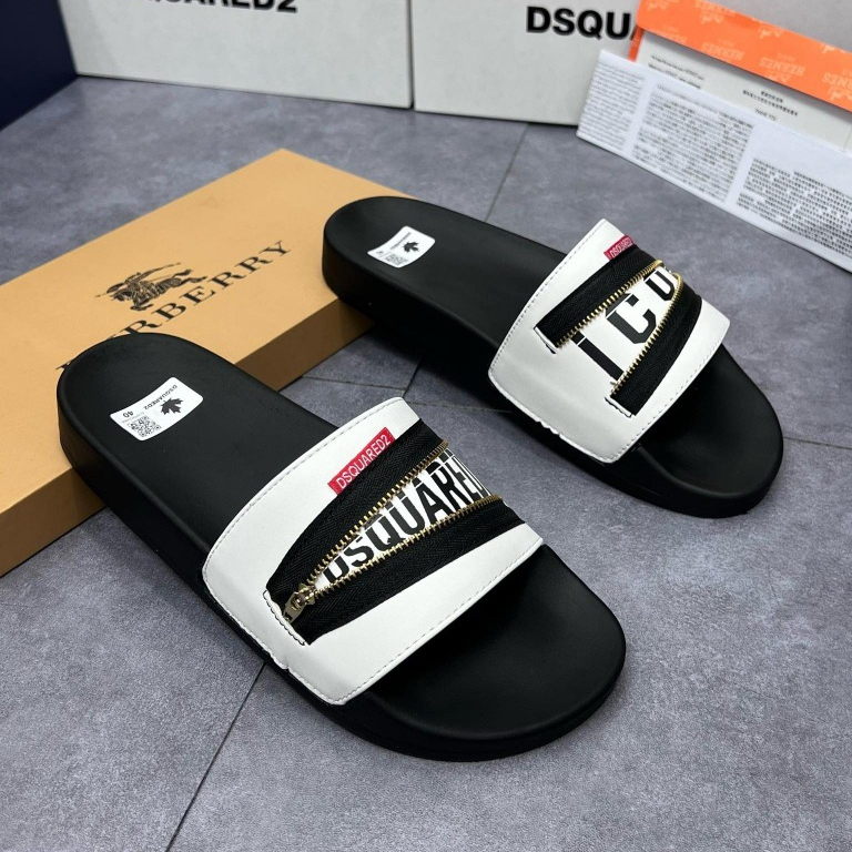 Dép quai ngang DSQ2 Khóa Ngang ,dép lê DSQ2 khóa Zip ICON hàng nét chuẩn cực chất