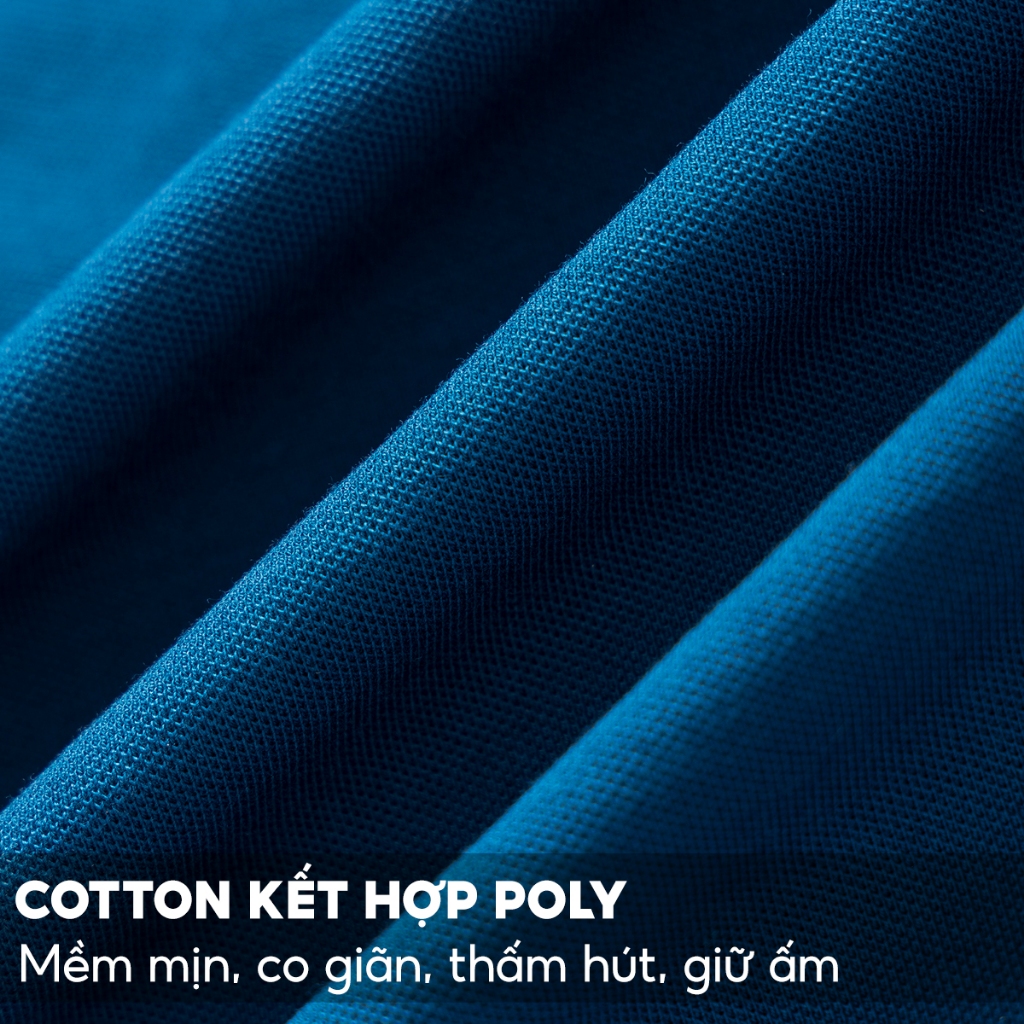 Áo Polo Nam Dài Tay Cổ Bẻ 5S FASHION, Chất Cotton Thấm Hút, Ấm, Thiết Kế Trơn Dễ Mặc