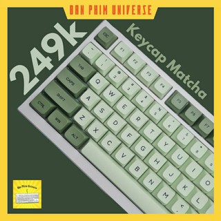 Keycap matcha xda - keycap pbt xda 124 phím nút in dyesub cho bàn phím cơ - keycap xda profile- keycap xanh lá