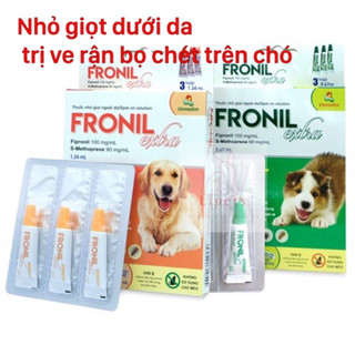 FRONIL EXTRA nhỏ gáy tiêu diệt ve, rận, bọ chét cho chó