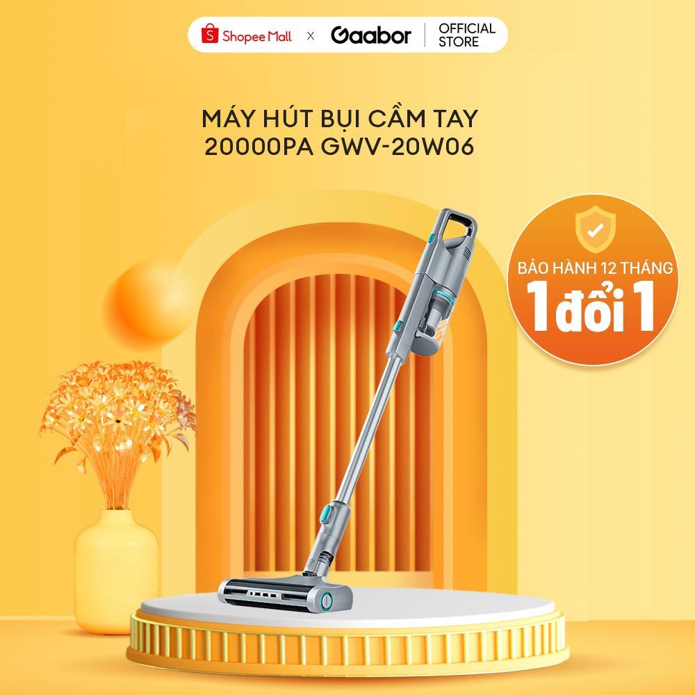 Máy hút bụi cầm tay lốc xoáy cực mạnh GWEICH GWV-20W06 lực hút 20000PA, công suất 550W- Hàng chính hãng