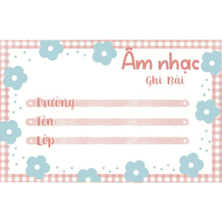 Lẻ sticker nhãn vở (mẫu mới) - loại thường