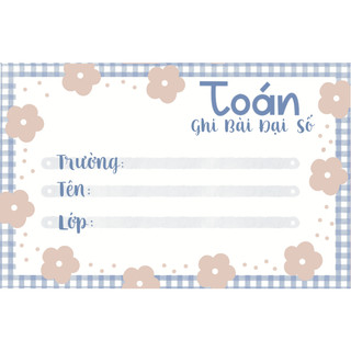 Lẻ sticker nhãn vở (mẫu mới) - loại thường