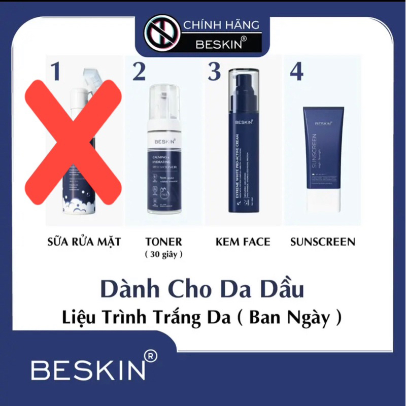 LIỆU TRÌNH TRẮNG DA BAN NGÀY CHO DA DẦU ,MỤN ÍT