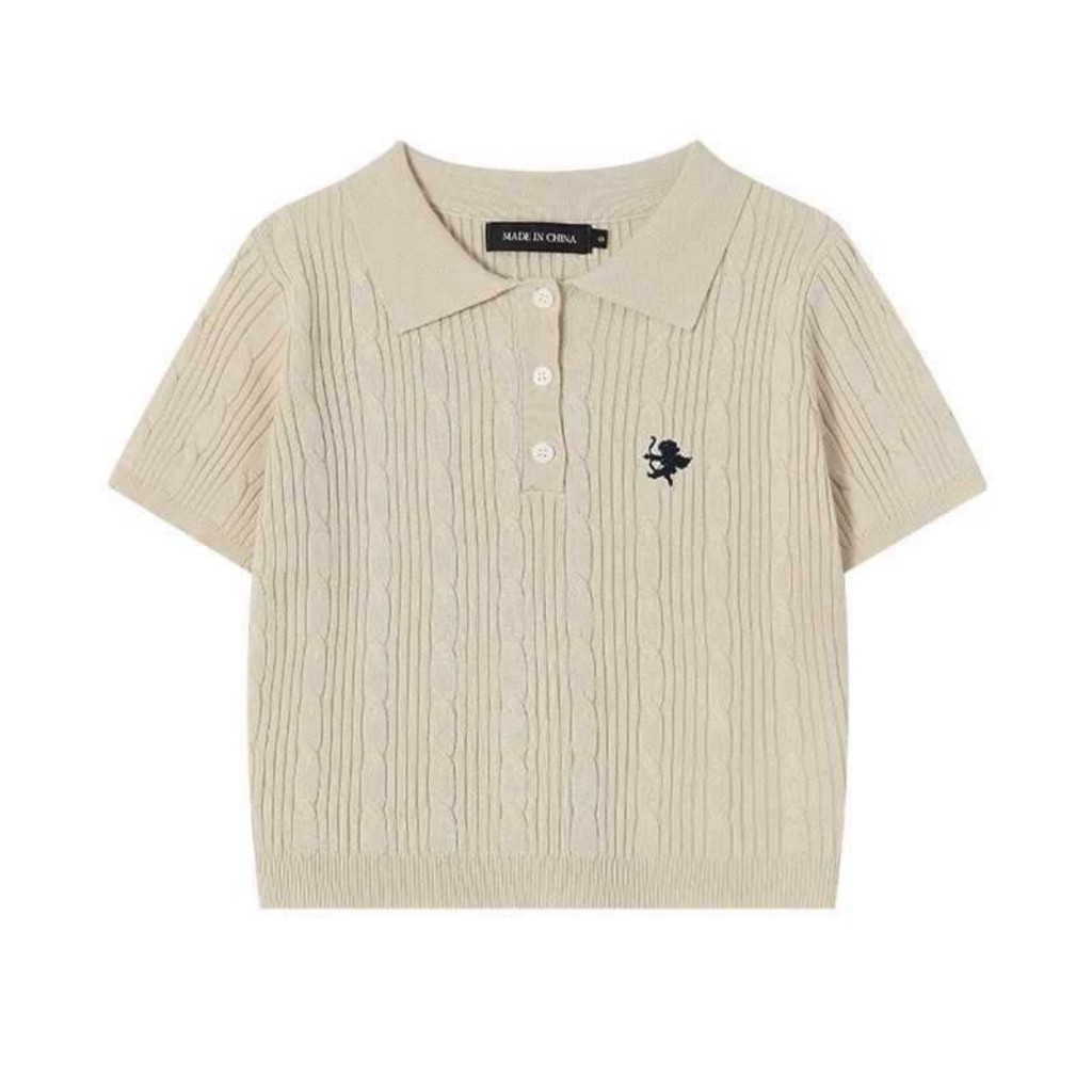 Áo len polo dệt kim dáng ôm - Springgirl - Aolenpolotheu32158_P11K7