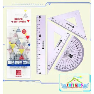 Bộ thước kẻ học sinh .