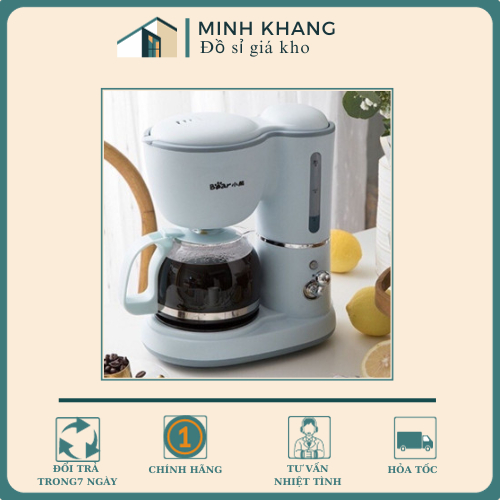 Máy Pha Cà Phê, Trà Mini Tự Động BEAR KFJ-A06K1- 550W- Dùng Pha Cafe/Coffee Espresso- Bảo Hành 12 Tháng