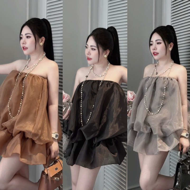 Đầm Ống Tơ Bí Dáng Xoè Có Kèm Quần Đùi Xịn Sò