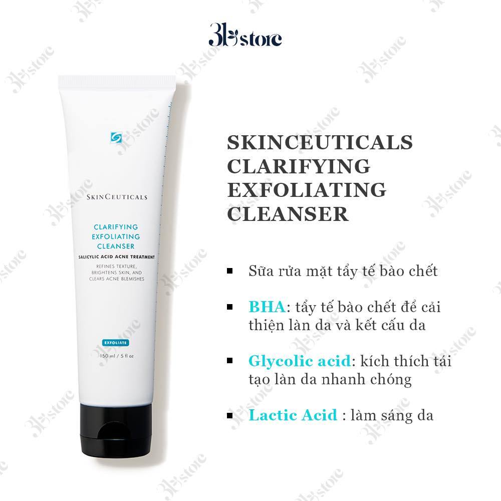 Sữa rửa mặt Skinceuticals Clarifying Exfoliating 150ml