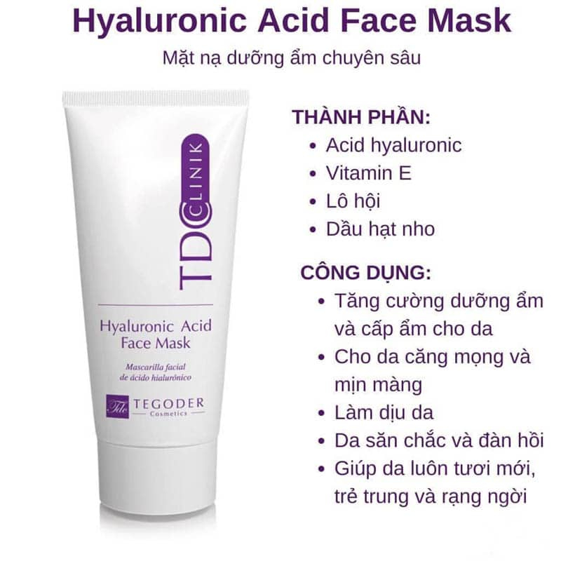Mặt nạ cấp ẩm HA Tegoder Hyaluronic Acid Face Mask 50ml