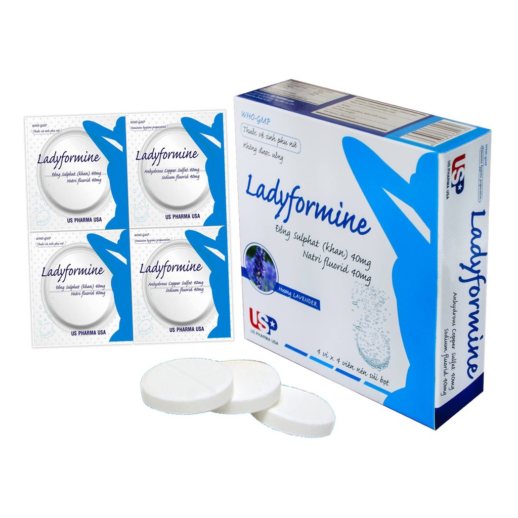 Viên sủi vệ sinh Ladyformine hộp 16 viên