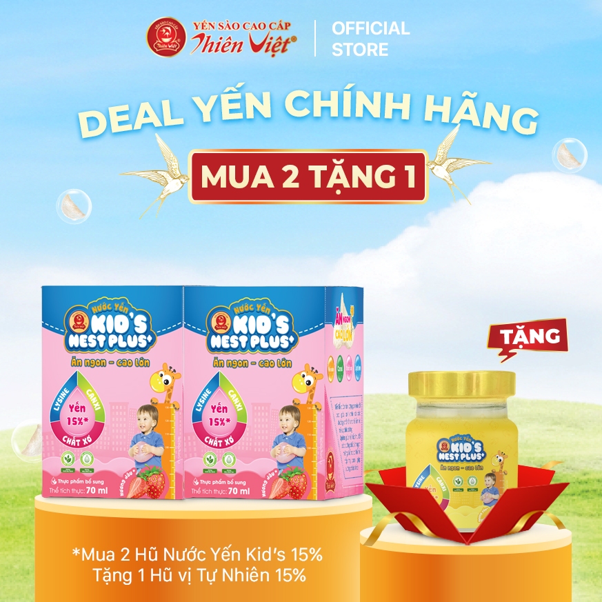 Nước Yến Sào Trẻ Em Kid's Nest Plus (Hũ 70ml) _ Dùng cho bé từ 1 tuổi