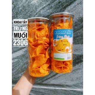 Khoai tây trứng muối 230gr bao giòn,bao ngon,đậm gia vị trứng muối